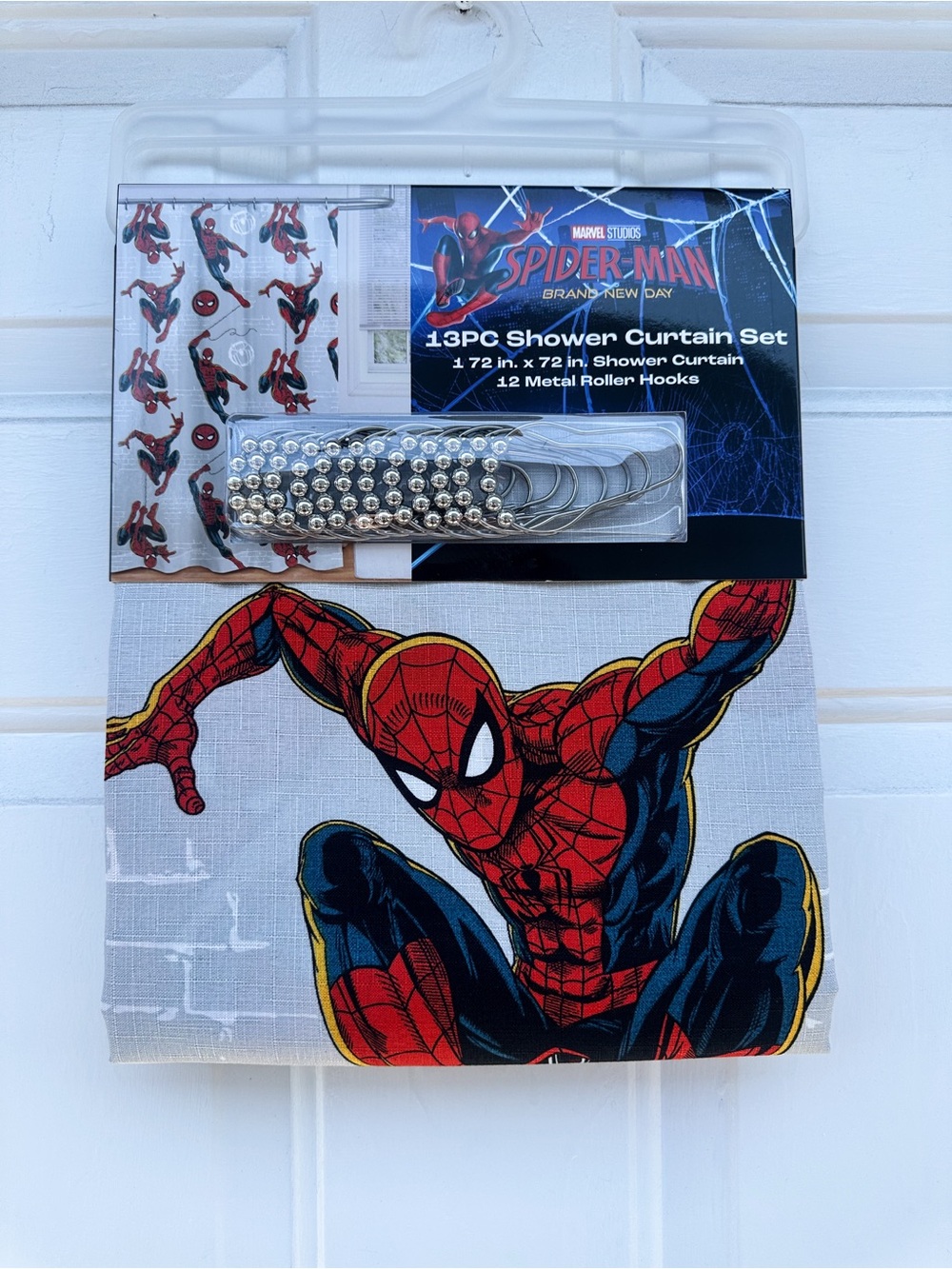 Marvel Spider-Man Red & Blue Shower Curtain